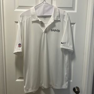 NFL Dri fit SAINTS Nike polo
